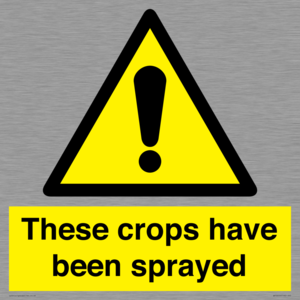 These crops have been sprayed